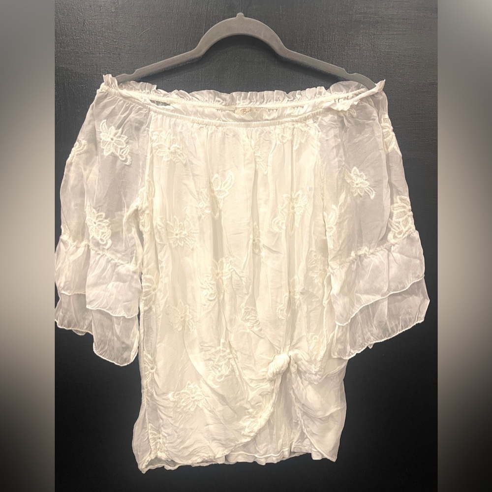 Cream blouse